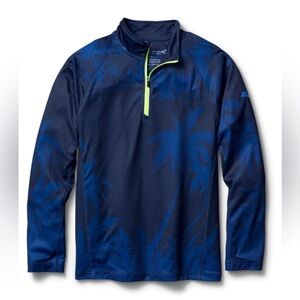 TOMMY BAHAMA Men’s Night Palmas Half-Zip UV Tech Half-Zip Big and Tall Size 3XL